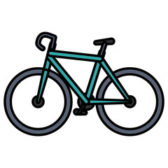bicycle race isolated icon