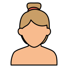 beautiful woman shirtless avatar character