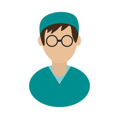 doctor avatar icon image vector illustration design 