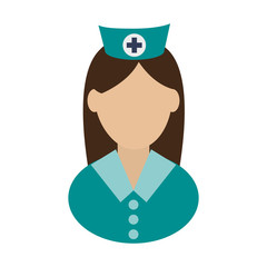 nurse avatar icon image vector illustration design 
