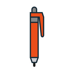 retractable pen icon image vector illustration design 