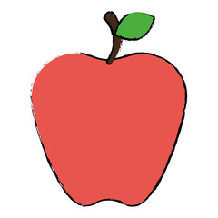 apple fresh fruit icon