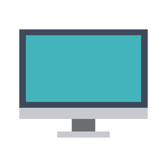 computer monitor icon image vector illustration design 