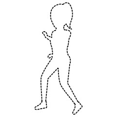 Athlete woman doing exercise