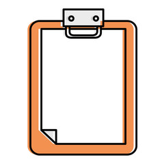 checklist clipboard isolated icon