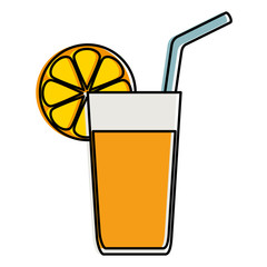 orange juice fruit icon