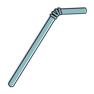 straw plastic isolated icon