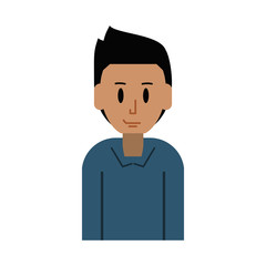 young happy man icon image vector illustration design 