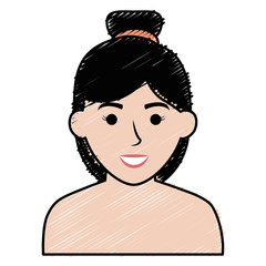 beautiful woman shirtless avatar character