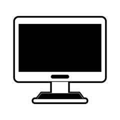 computer monitor icon image vector illustration design 