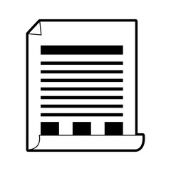 document with lines and boxes icon image vector illustration design 