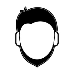 man avatar head icon image vector illustration design 