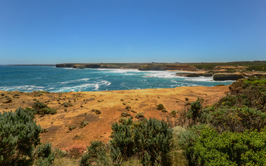 The Australian coast.