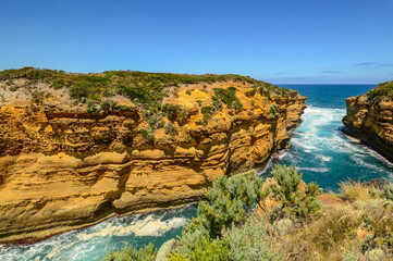 The Australian coast.