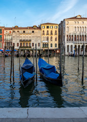 View across the Grand Canal in Venice Italy