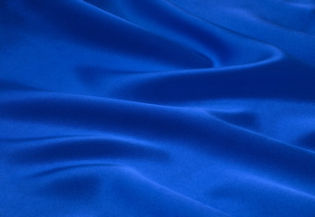 Blue satin, silk, texture background