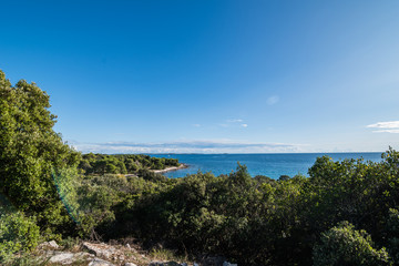 Beautiful view of the coast of croatia