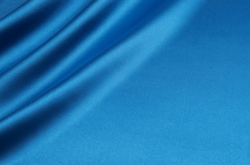 Blue satin, silk, texture background