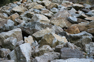 Fototapeta na wymiar Batch of stones in the nature, Austria