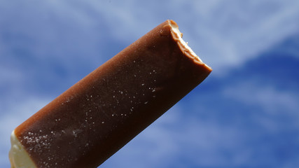 Icecream on summer background