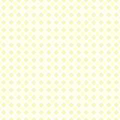 Fototapeta premium Yellow checkered rounded diamond pattern. Seamless vector background