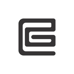 Fototapeta premium c and g letter logo