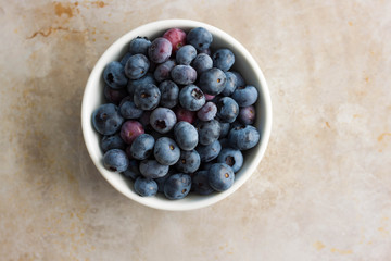 Blueberries in a bowl