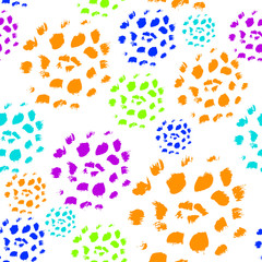 Abstract seamless pattern made by artist acrylic hard brushes on white for creative design or for grunge artistic background  or for  decoration  package of perfume  cosmetic and others 