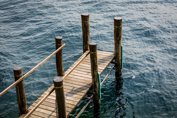 Fototapeta premium Pier from Orta San Giulio (Italy)