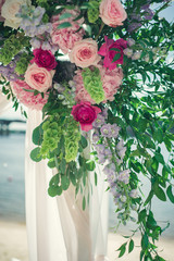 wedding arch of flowers