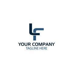 Creative Letter L and F logo design