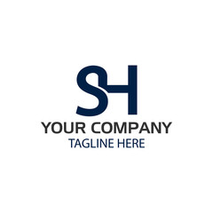 Creative Letter S and H Logo Design
