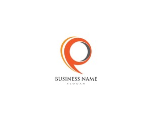 Fototapeta premium P Letter Logo Business Template Vector icon