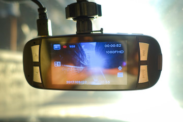 CCTV car camera for safety on the road accident
