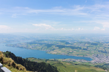 View on the Rigi Kulm Switzerland Visible 360 degrees