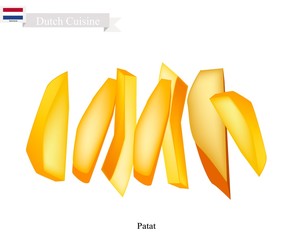 Patat or French Fries, A Popularl Dish of Netherlands