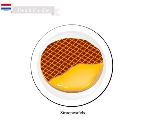 Stroopwafels or Caramel Waffle, A Famous Dish of Netherlands