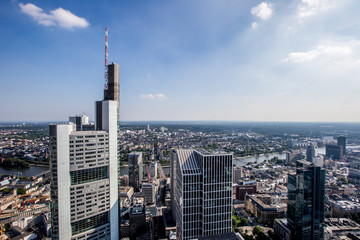 Fototapeta na wymiar Skyline von Frankfurt am Main 