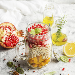 Salad with pearl barley