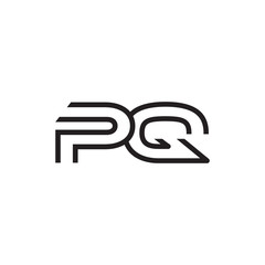 initial letter logo line unique modern OA to OZ