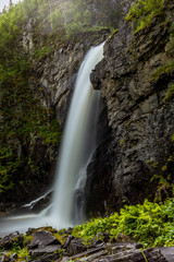 Beautiful waterfall in the Rondane Norwegian national park - 2