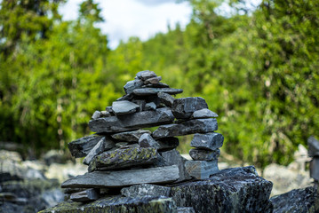 A stone cairn in the Rondane National Park - 2