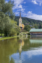 Fototapeta na wymiar Church St. Sixtus in Schliersee, Bavaria