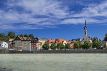Fototapeta premium Townscape Bad Toelz, Bavaria, Germany