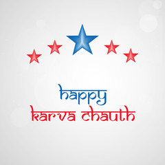 illustration of elements of Hindu Festival Karwa Chauth background
