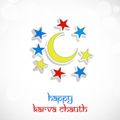 illustration of elements of Hindu Festival Karwa Chauth background