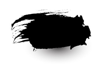 Grunge Retro Black Shape Banner - clip-art vector design