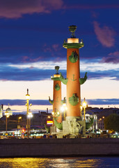 Naklejka premium Vasilevskom lighthouses on the island.