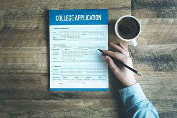 COLLEGE APPLICATION CONCEPT