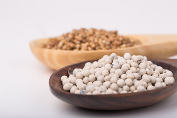Coriander seeds and White Pepper Corns